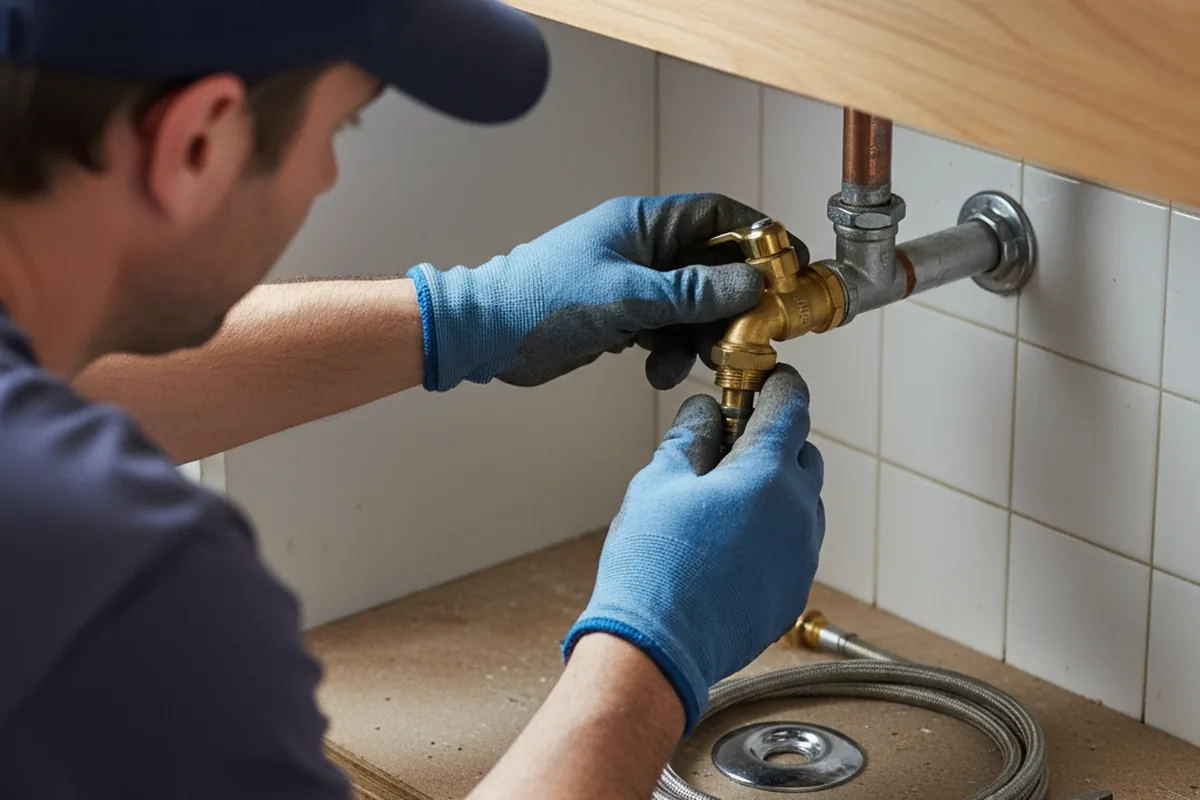 Shutoff valve and fitting work during Faucet and Fixture Repair in Des Allemands
